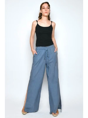 H.H.G. Spodnie w kolorze granatowym rozmiar: M