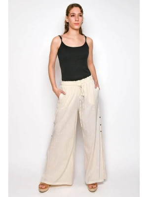 H.H.G. Spodnie w kolorze kremowym rozmiar: S