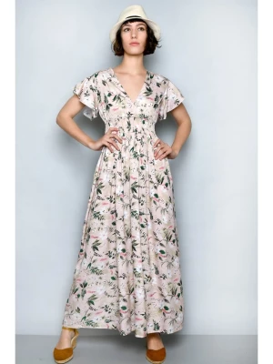 H.H.G. Sukienka w kolorze beżowo-zielonym rozmiar: M