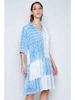 H.H.G. Sukienka w kolorze biało-błękitnym rozmiar: L