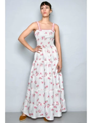 H.H.G. Sukienka w kolorze biało-jasnoróżowym rozmiar: L
