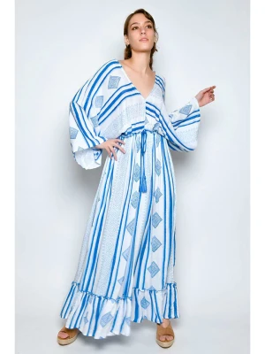 H.H.G. Sukienka w kolorze biało-niebieskim rozmiar: S