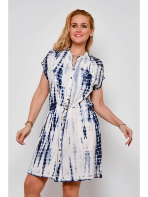 H.H.G. Sukienka w kolorze biało-niebieskim rozmiar: XL