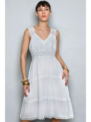 H.H.G. Sukienka w kolorze białym rozmiar: L