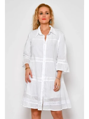 H.H.G. Sukienka w kolorze białym rozmiar: L