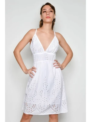 H.H.G. Sukienka w kolorze białym rozmiar: M