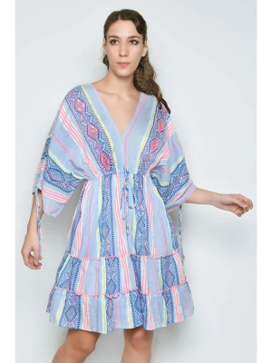 H.H.G. Sukienka w kolorze błękitno-jasnoróżowym rozmiar: XL