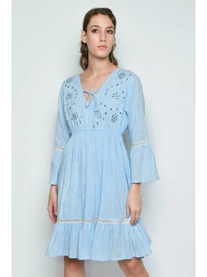 H.H.G. Sukienka w kolorze błękitnym rozmiar: L