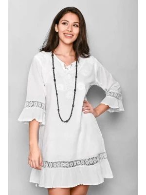 H.H.G. Sukienka w kolorze jasnoróżowo-białym rozmiar: XL