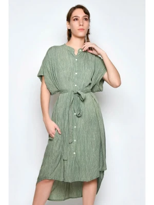 H.H.G. Sukienka w kolorze khaki rozmiar: L