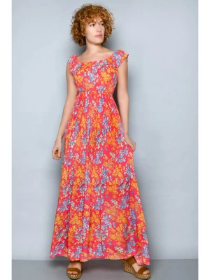 H.H.G. Sukienka w kolorze koralowo-pomarańczowo-niebieskim rozmiar: S
