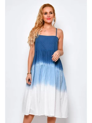 H.H.G. Sukienka w kolorze niebiesko-białym rozmiar: XL
