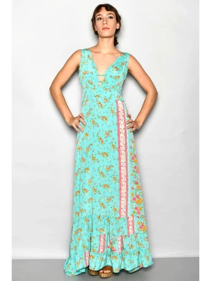 H.H.G. Sukienka w kolorze turkusowym ze wzorem rozmiar: S