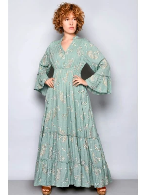 H.H.G. Sukienka w kolorze zielono-beżowym rozmiar: M