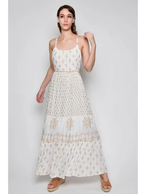 H.H.G. Sukienka w kolorze złoto-białym rozmiar: S