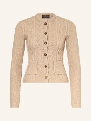 Habsburg Dzianinowa Kurtka W Stylu Janker Donna beige