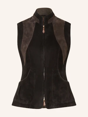 Habsburg Kamizelka Skórzana Waidegg schwarz