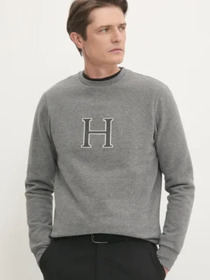 Hackett London bluza męska kolor szary melanżowa HM581311