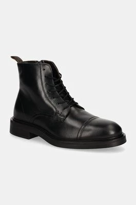 Hackett London buty skórzane EGMONT RANGE męskie kolor czarny HMS21411