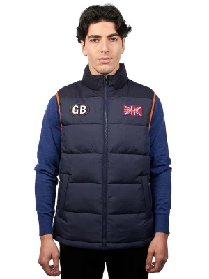 Hackett London Kamizelka pikowana "Chaleco" w kolorze granatowym rozmiar: L