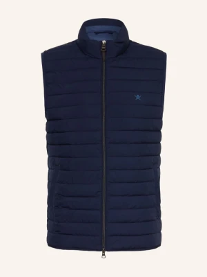 Hackett London Kamizelka Pikowana Gilet blau GRANATOWY