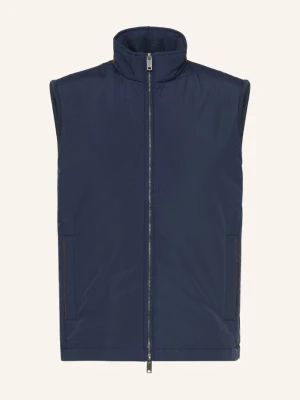 Hackett London Kamizelka Z Mieszanki Materiałów blau GRANATOWY