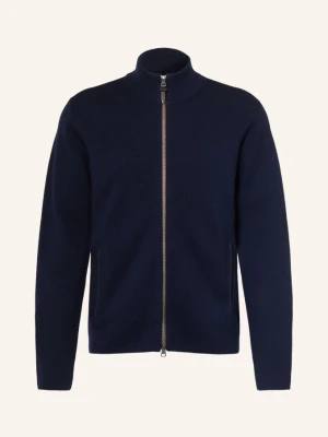 Hackett London Kardigan Milano blau GRANATOWY