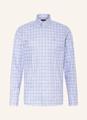 Hackett London Koszula Mouline Regular Fit blau