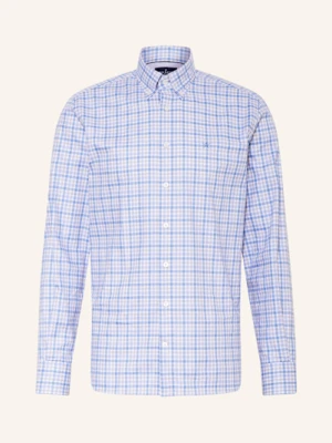 Hackett London Koszula Mouline Regular Fit blau