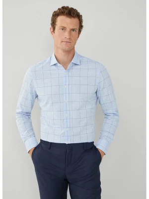 Hackett London Koszula - Regular fit - w kolorze błękitnym rozmiar: L