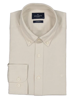 Hackett London Koszula - Tailored fit - w kolorze beżowym rozmiar: L