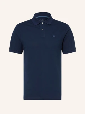 Hackett London Koszulka Polo Piqué, Krój Slim Fit blau GRANATOWY