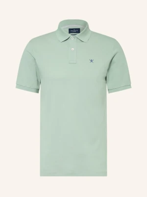 Hackett London Koszulka Polo Piqué, Krój Slim Fit gruen MIĘTOWY