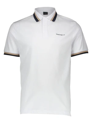 Hackett London Koszulka polo w kolorze białym rozmiar: XXL