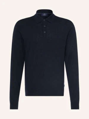 Hackett London Koszulka Polo Z Dzianiny blau GRANATOWY
