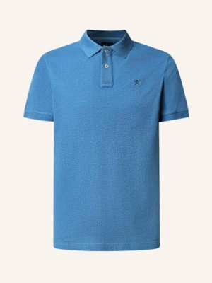 Hackett London Koszulka Polo Z Piki Slim Fit blau
