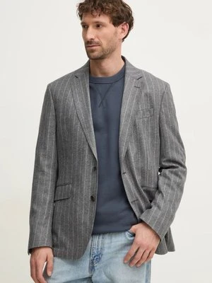 Hackett London marynarka męska kolor szary HM470563R