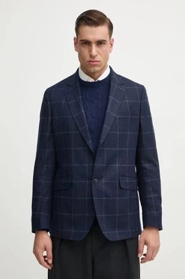 Hackett London marynarka wełniana kolor granatowy HM470548R