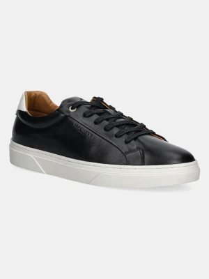 Hackett London sneakersy skórzane HACKNEY LACE czarny