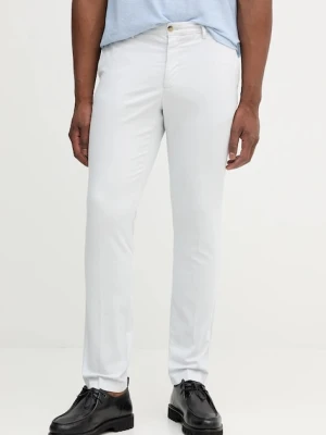 Hackett London spodnie męskie kolor szary w fasonie chinos HM2100007R