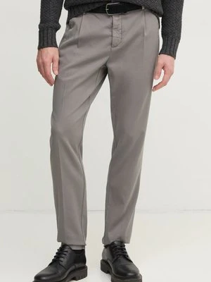 Hackett London spodnie męskie kolor szary w fasonie chinos HM212678R