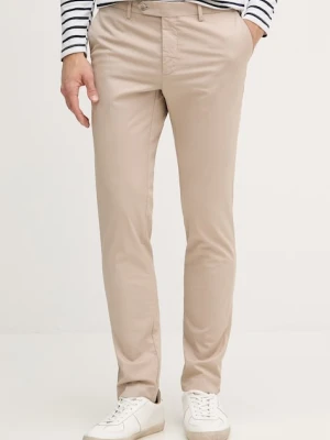 Hackett London spodnie slim fit męskie bawełniane z elastanem
