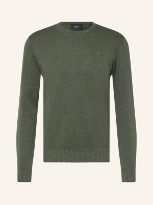 Hackett London Sweter gruen CIEMNOZIELONY