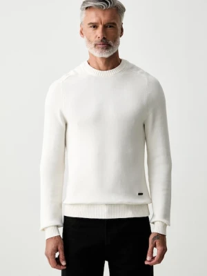 Hackett London sweter męski bawełniany beżowy