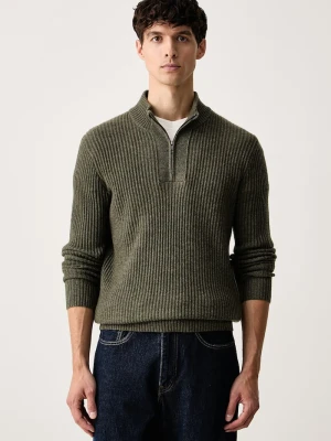 Hackett London sweter męski wełniany zielony