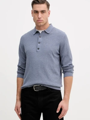 Hackett London sweter z dodatkiem wełny