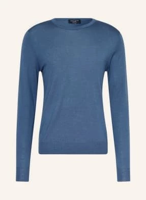 Hackett London Sweter Z Wełny Merino blau