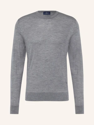 Hackett London Sweter Z Wełny Merynosowej grau SZARY