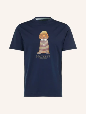 Hackett London T-Shirt Heritage Harry blau GRANATOWY