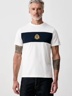 Hackett London T-shirt męski bawełniany biały